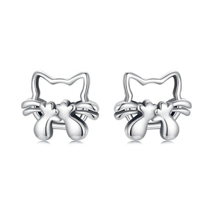 Cat Twin Earrings