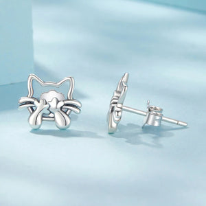 Cat Twin Earrings