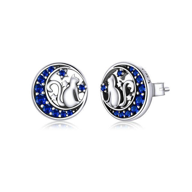 Pandora blue moon deals earrings