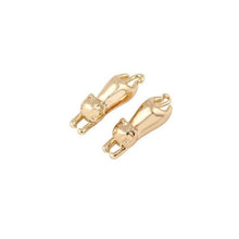 Load image into Gallery viewer, Gold Stretch Cat Stud Earrings
